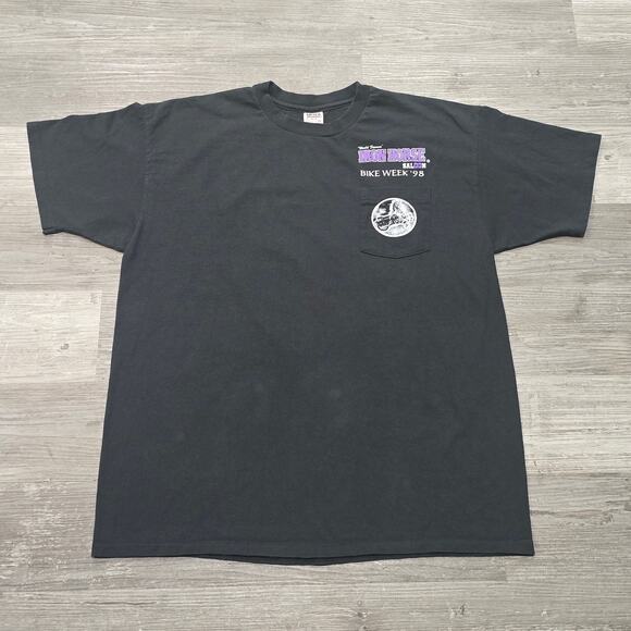 World's Famous Iron Horse Saloon Wizard Bike Week 1998 Short Sleeve T-Shirt Tee - Picture 3 of 8